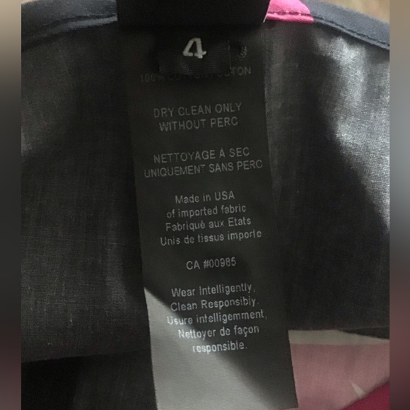 Maria Cornejo Floral Dress Slit Bubble Hem Relaxed Fit Size 4 - Picture 8 of 8